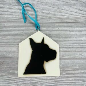 Stained glass sun catcher Great Dane dog coaster decoration orniment handmade